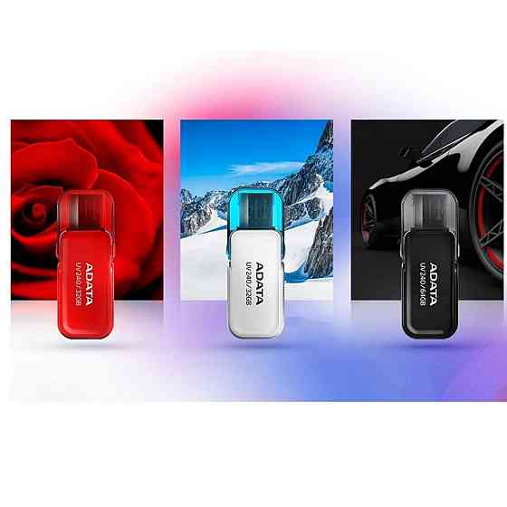 Flash A-DATA USB 2.0 AUV 240 64Gb Black Киев