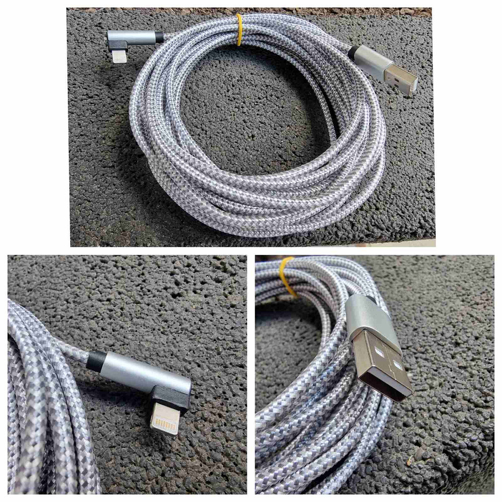 Кабель зарядний USB - Lightning 5м (товар вживаний) Луцьк - фото 4