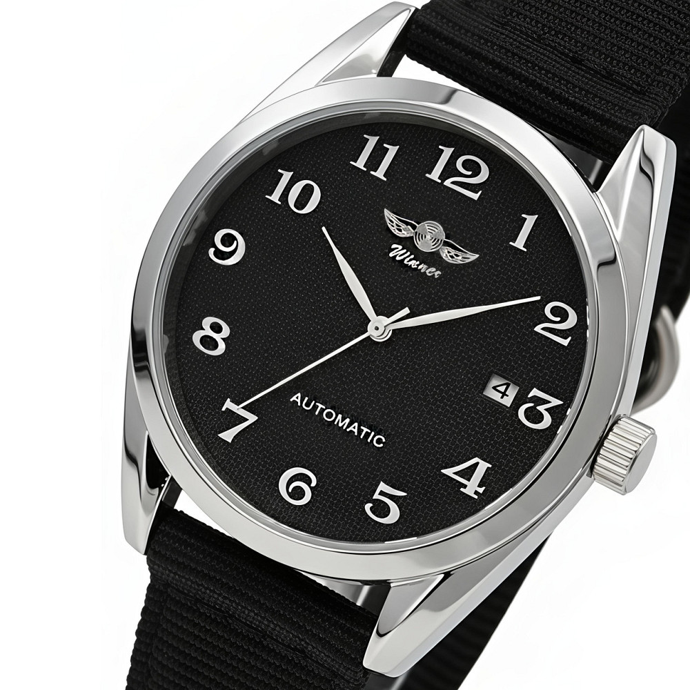 Часы мужские механические Winner Handsome Textile Black (2 ремешка) Киев - изображение 2