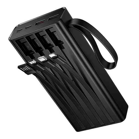 Зовнішній акумулятор Hoco J155 Shine 22.5W+PD20W+light 4-cable power bank(20000mAh) Київ