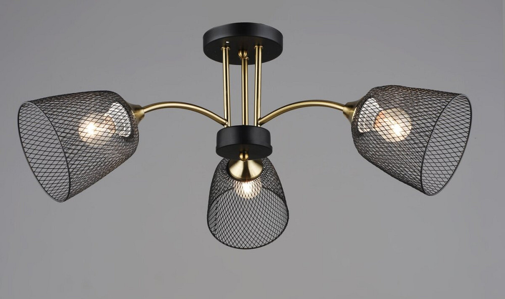 VALESO Люстра на три плафони K2293/3 (Чорний+Мідь) Коломия - фото 1