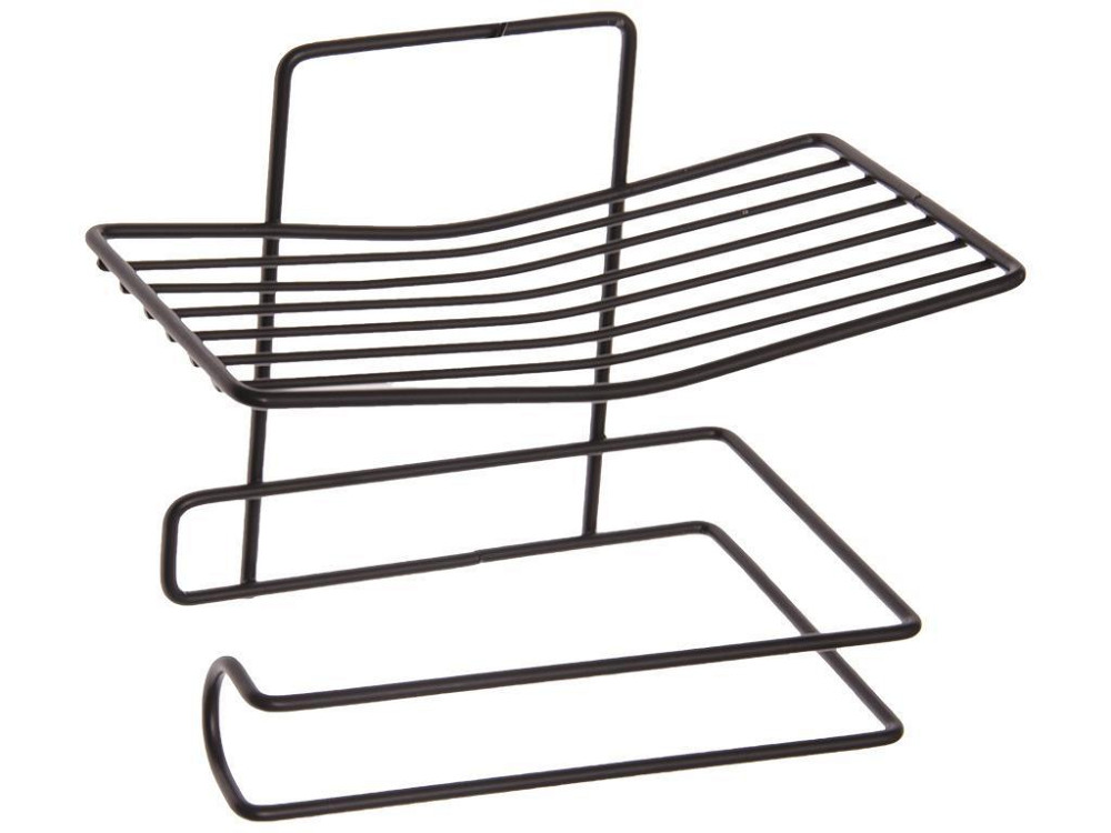 Полка для ванной с держателем 18*10,5*14,5см Харьков - изображение 1