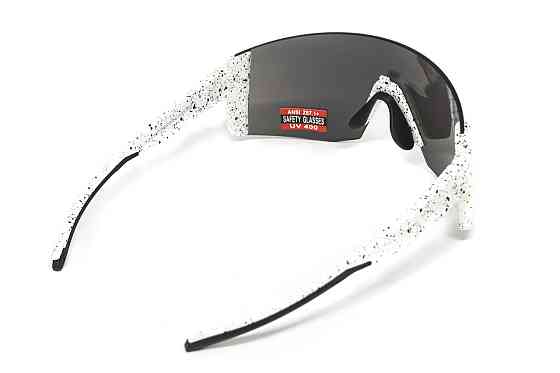 Окуляри захисні Global Vision Astro White (G-Tech™ silver), дзеркальні сірі в білій оправі (з можливістю установки діоптрійної Запорожье