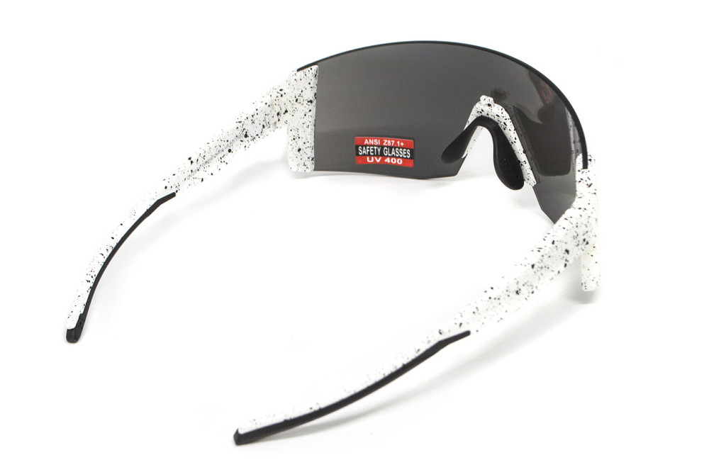 Окуляри захисні Global Vision Astro White (G-Tech™ silver), дзеркальні сірі в білій оправі (з можливістю установки діоптрійної Запорожье - изображение 4