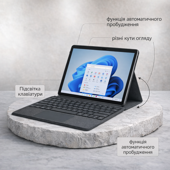 Магнитная клавиатура BT с RGB-подсветкой и трекпадом для планшетов Surface Pro 8/9/X/10/11, для профессионального офиса Киев