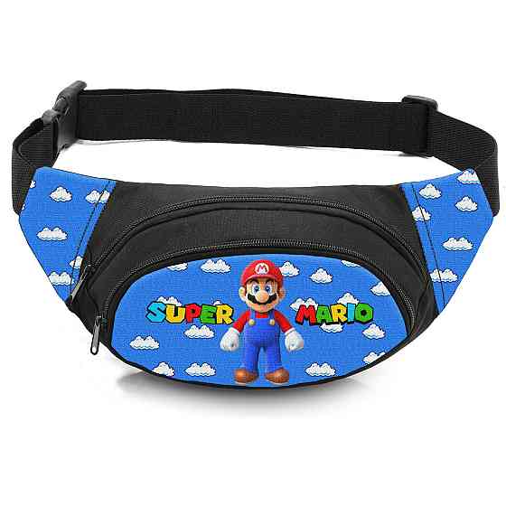 Сумка-бананка дитяча з принтом Super Mario поясна сумка для хлопчика (4550) Київ