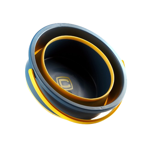 Відро 4,6л складне силікон помаранч/чорний СИЛА Житомир - фото 3