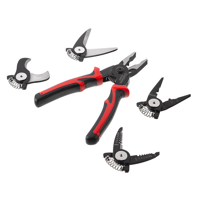 Плоскогубці багатофункціональні 5 в 1, змінні насадки, кейс, STORM INTERTOOL NT-0115 Київ - фото 2