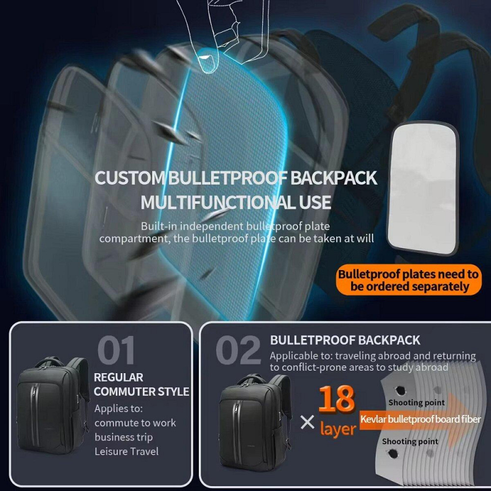 Рюкзак міський повсякденний Tigernu T-B9600 15.6" Grey T-B9600GR Одеса - фото 4