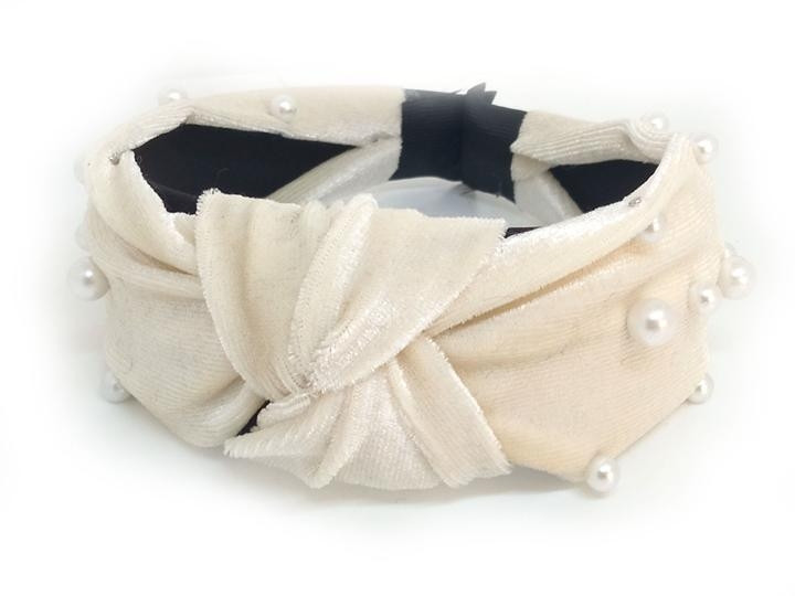 Обруч для волос широкий молочный Киев - изображение 1