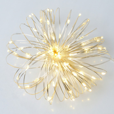 Гірлянда YES! Fun Нитка на мідному дроті 100 LED Тепло-біла 10 м Статична USB (975035) Вінниця - фото 1