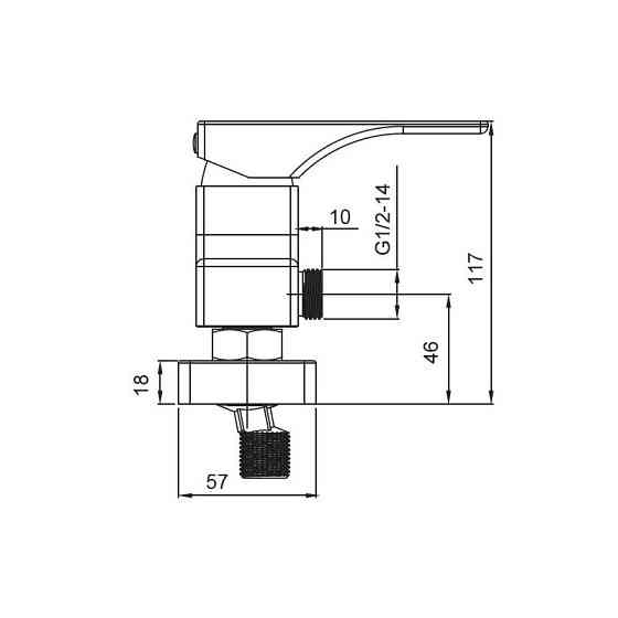 Змішувач для душу Koer KB-30010-01    ( KR3486 ) 21059 Харьков