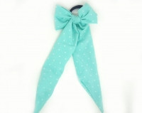 Гумочка для волосся блакитна в горошок Київ - фото 1