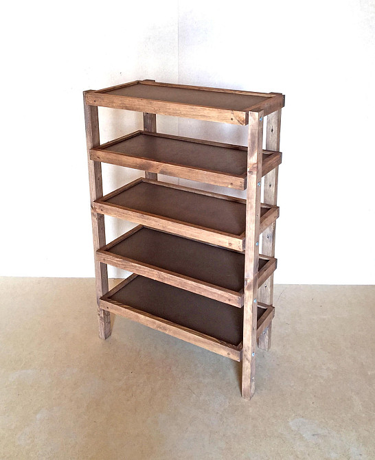 Етажерка розбірна "Честер" 5 полиць 30х60х100 капучино Миколаїв - фото 1