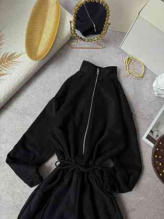 Женский теплый повседневный комбинезон из двухстороннего флиса Черный, 48/52 Одесса