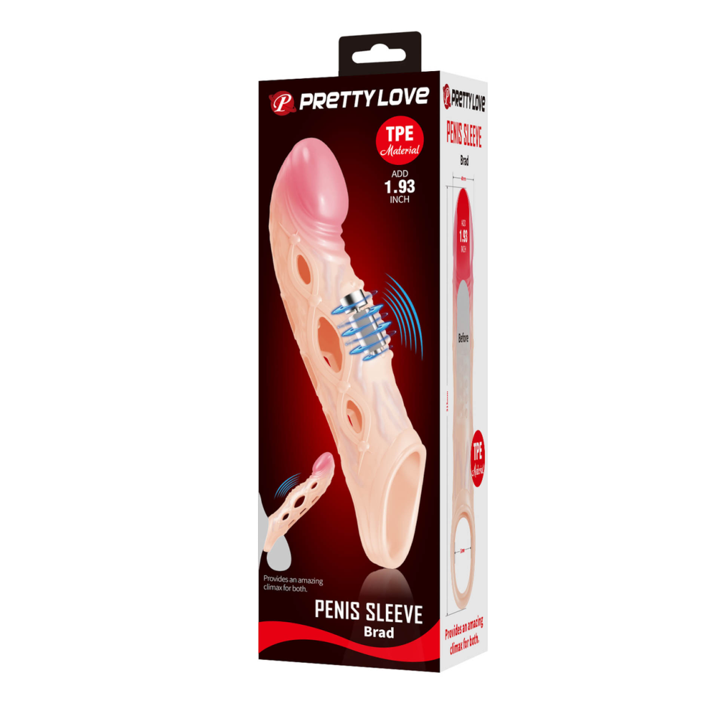 Удлинительная насадка на пенис PRETTY LOVE Penis Sleeve BRAD Sex Aura Киев - изображение 6