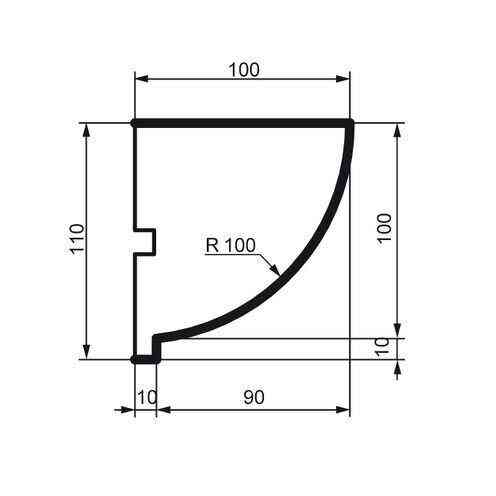 Карниз фасадный Prestige Decor KC 109 Днепр