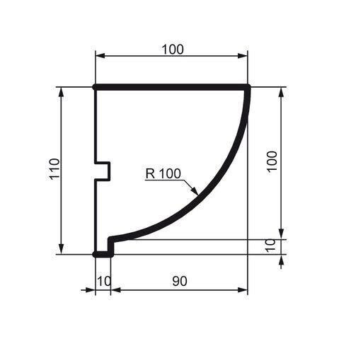 Карниз фасадный Prestige Decor KC 109 Днепр - изображение 2