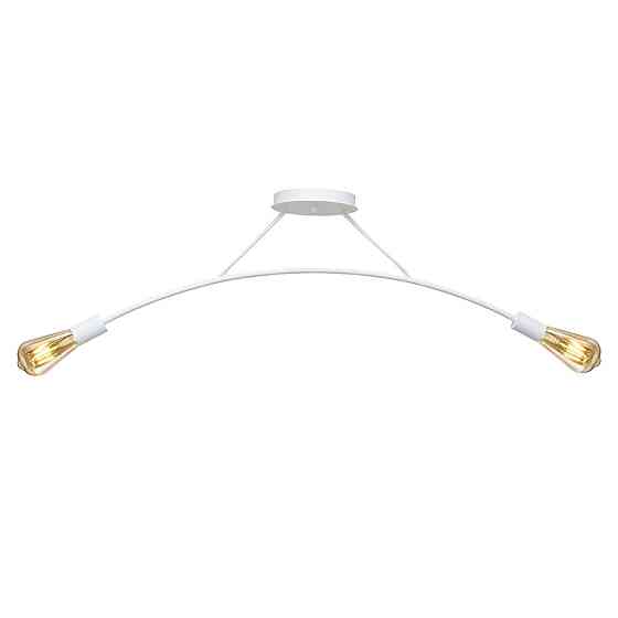 Люстра подвесная MSK Electric Orion на две лампы Е27 NL 9832-2 WH белая Одесса