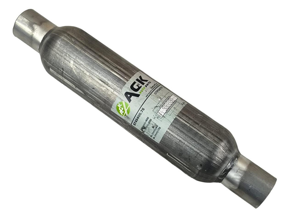 Стронгер замість каталізатора, резонатора) 45х400 2110-2112, Таврія AGK (вставка Мукачево - фото 1