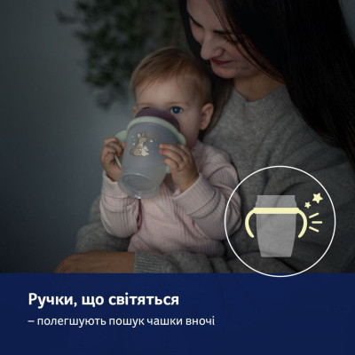 Поильник-непроливайка Lovi 360 250 мл Night&Day Rabbit (1/610) Винница - изображение 2