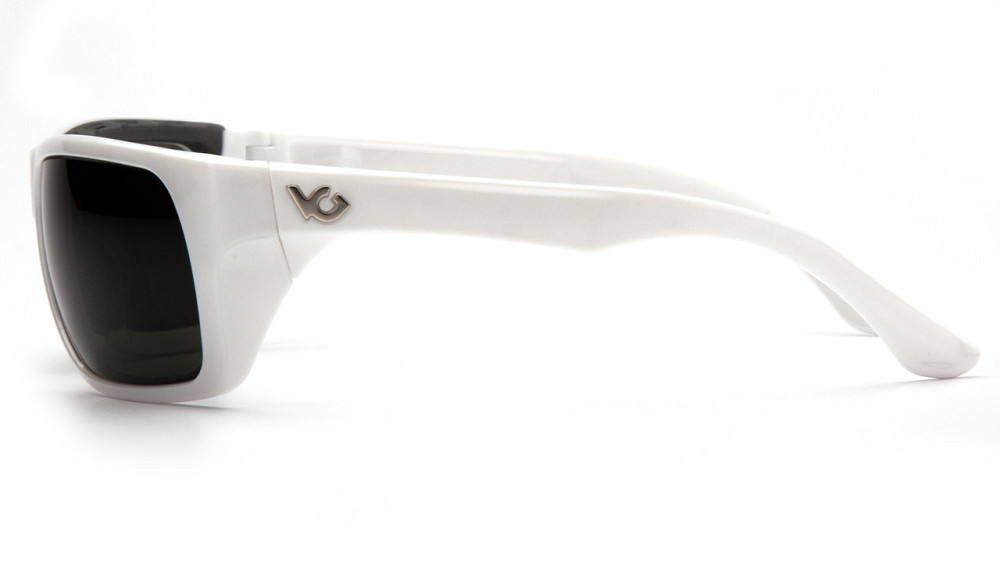 Окуляри захисні Venture Gear Vallejo White (forest gray) Anti-Fog, сіро-зелені в білій оправі Запоріжжя - фото 3