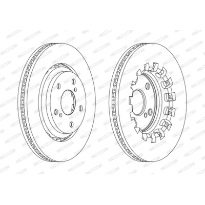Гальмівний диск FERODO DDF2268C Вінниця - фото 1