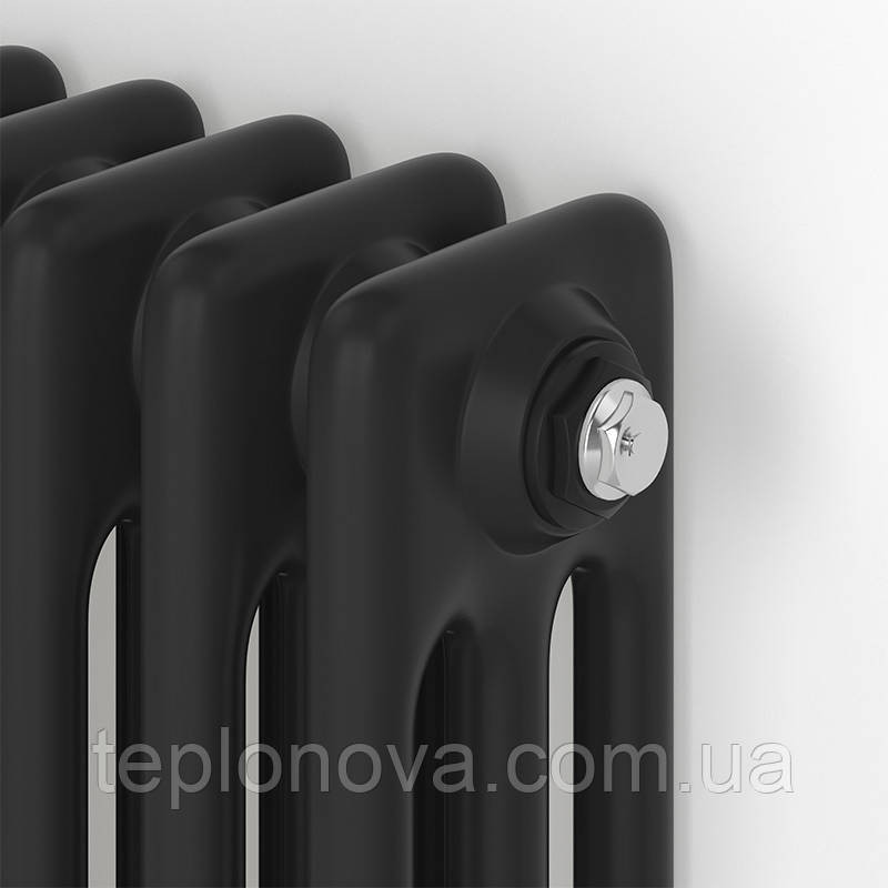 Дизайнерський радіатор 1800/560 (мм) чорний мат IDEALE VIOLA (бічне підключення) 13 12/1800/560 Чернівці - фото 3