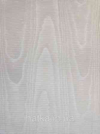 Шпалери вінілові на паперовій основі Sirpi Italian Silk 7 хвилясті смуги під зріз дерева молочні з золотистим Київ