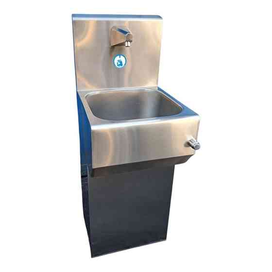 Умывальник с мех. клапаном на одну секцию с тумбой 450x505x1450 мм Киев