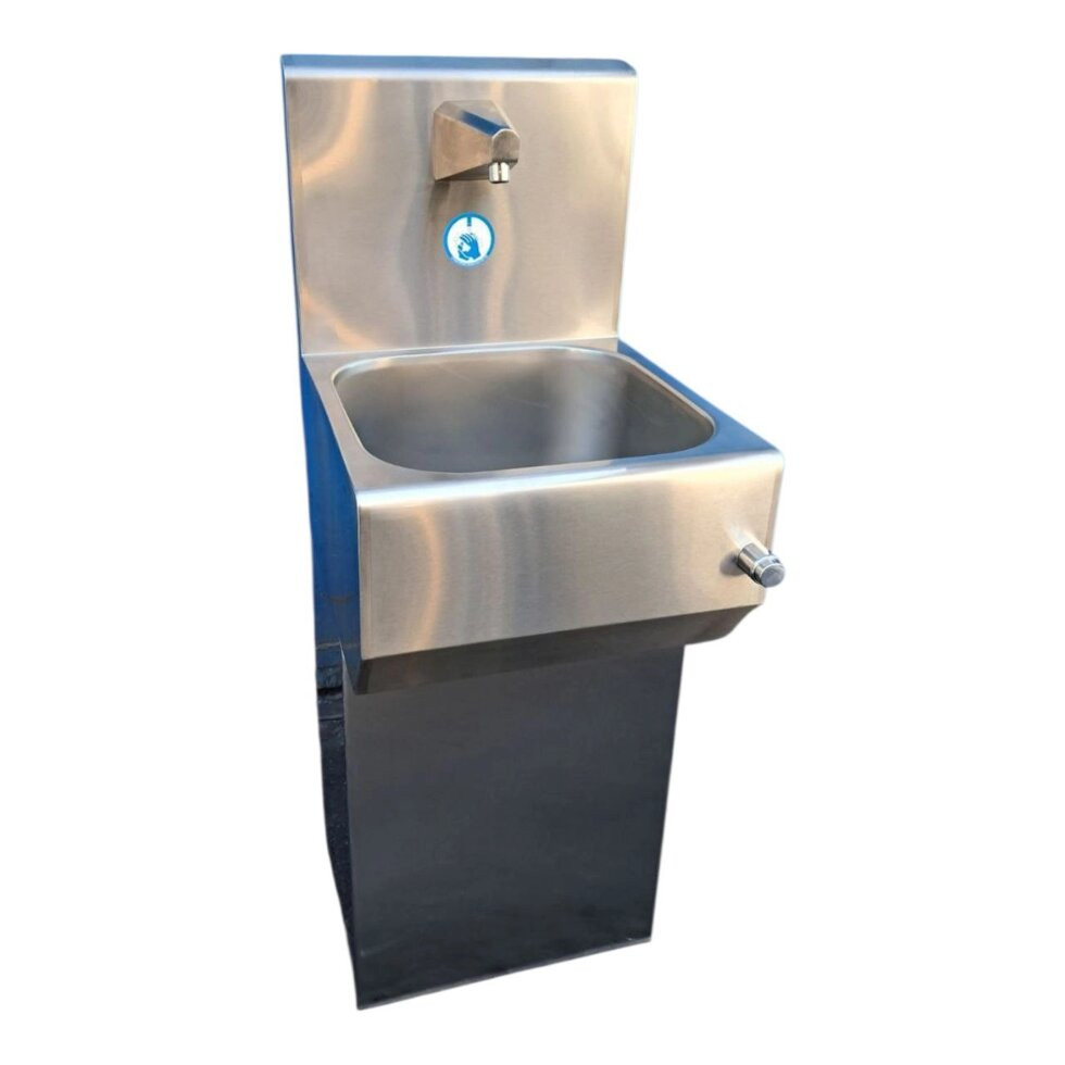 Умивальник з мех. клапаном на одну секцію з тумбою 450x505x1450 мм Київ - фото 3