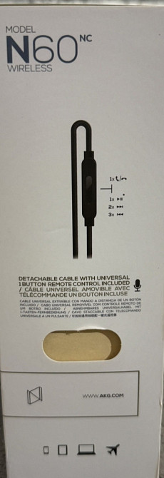 Наушники AKG N60NC Black Київ - фото 2