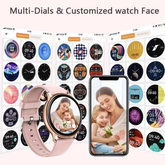 Умные смарт часы Smart Melisia + 2 ремешка (Gold Rubber) Винница - изображение 10