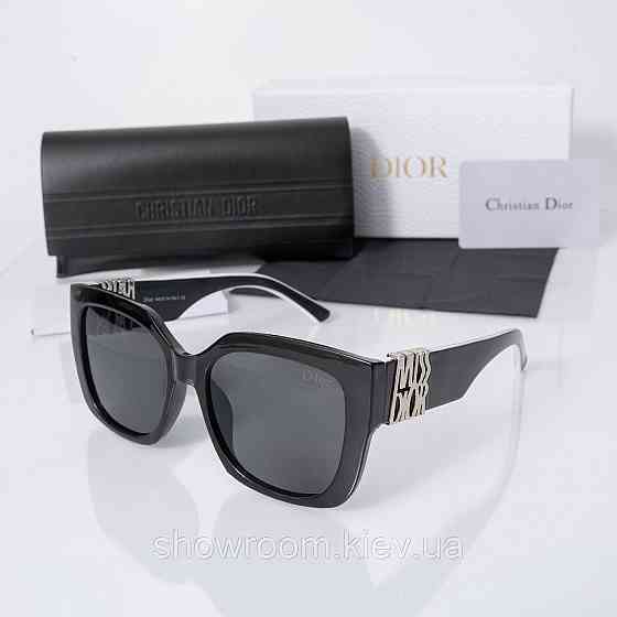 Сонцезахисні брендові жіночі окуляри Dior (0622) чорні Київ