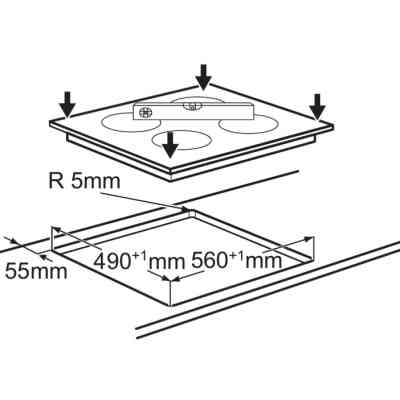 Варочна поверхня Electrolux EHF6240XXK Вінниця