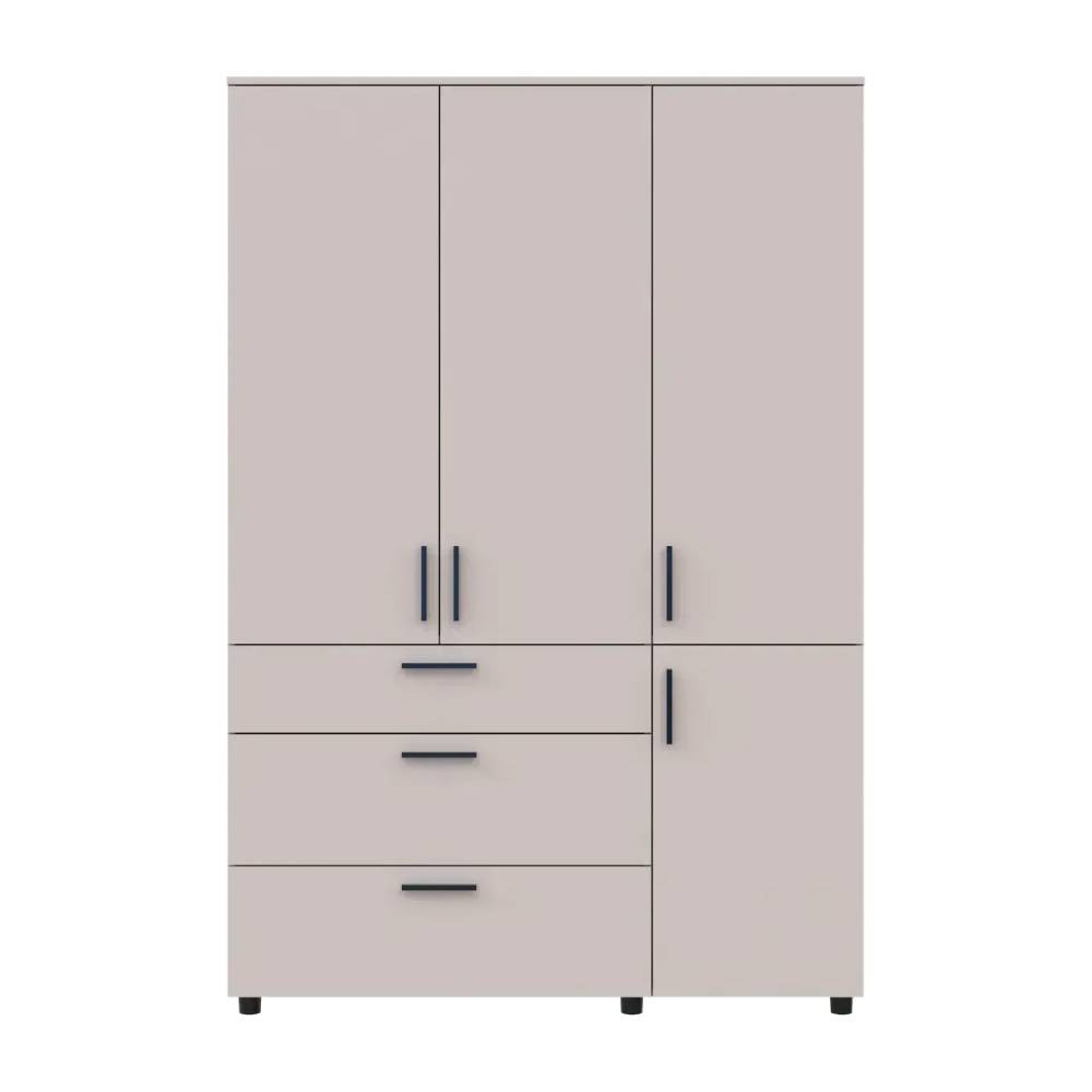 Шафа для одягу Doros Торн Кашемір 3 ДСП/3Ш (штанга) 135х51.6х200 (DRS-012061) Львів - фото 2