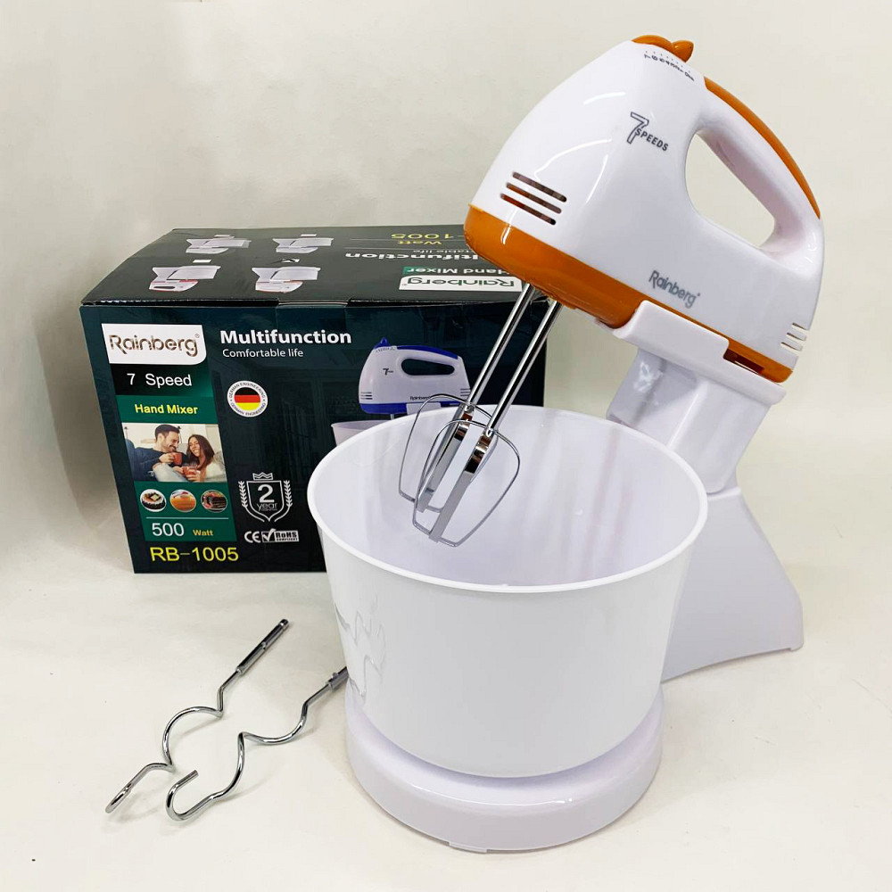 Миксер кухонный стационарный, Бытовой миксер с насадками для теста на пироги VR-61 Львов - изображение 3