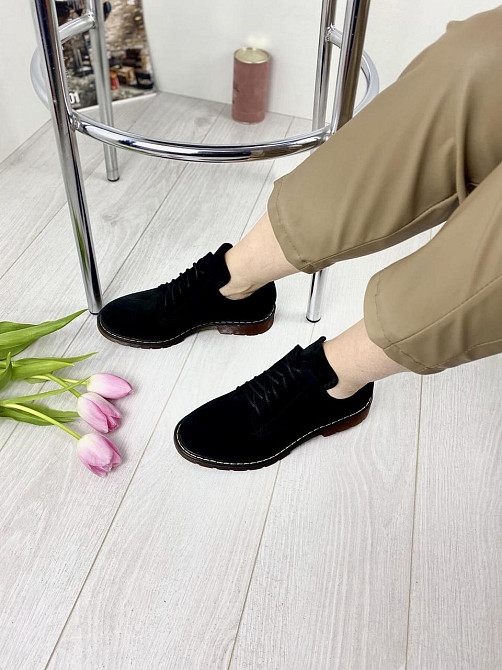 Sothby 's Туфлі жіночі Sothby 's M-373 чорні (весна-осінь, замша натуральна) (3146) Коломия - фото 7