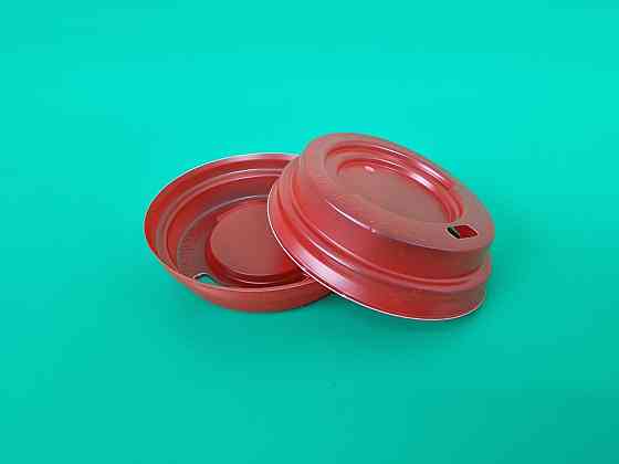 Кришка на склянку паперовий Ф72 (гар) червона Харків (на 180 гофра (Харків)) (100 шт.) Харків