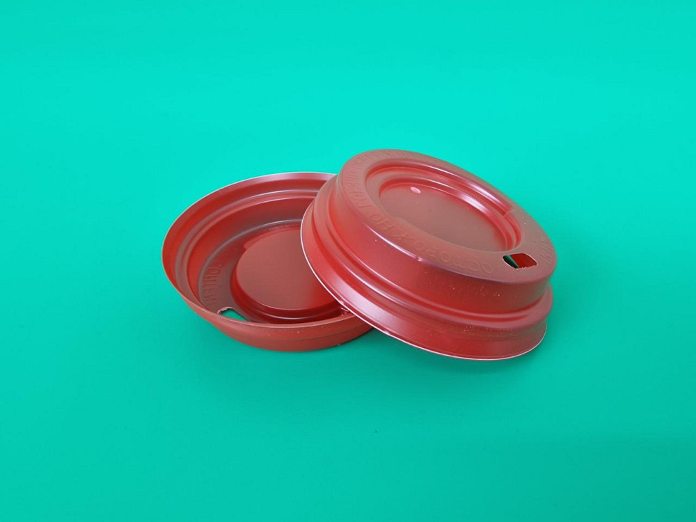 Кришка на склянку паперовий Ф72 (гар) червона Харків (на 180 гофра (Харків)) (100 шт.) Харків - фото 1