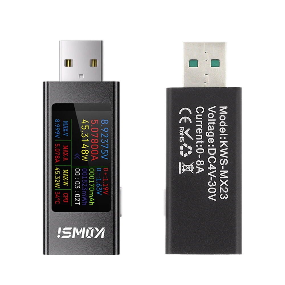 USB тестер KWS-MX23 для вимірювання напруги та сили струму Київ - фото 1