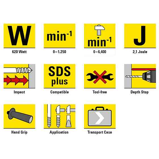 Перфоратор сетевой Trotec PRDS 05-230V + кейс (4415000020) Винница