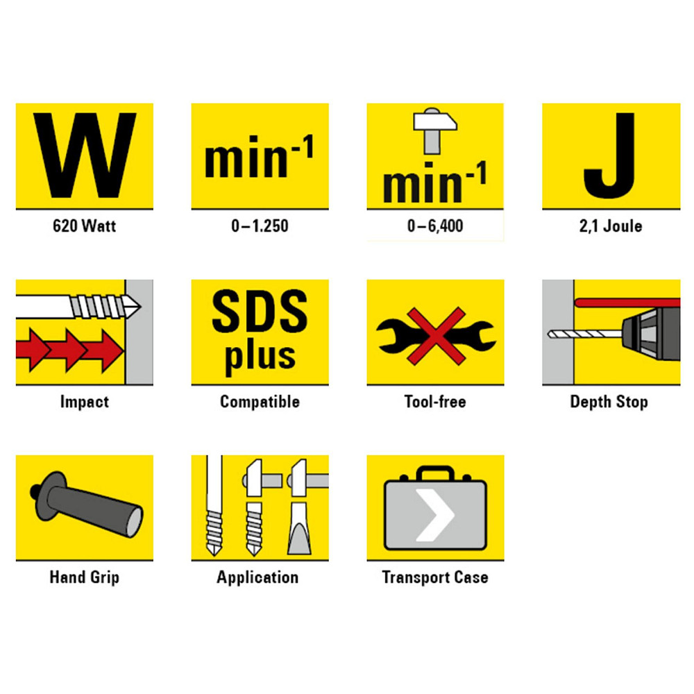 Перфоратор сетевой Trotec PRDS 05-230V + кейс (4415000020) Винница - изображение 2