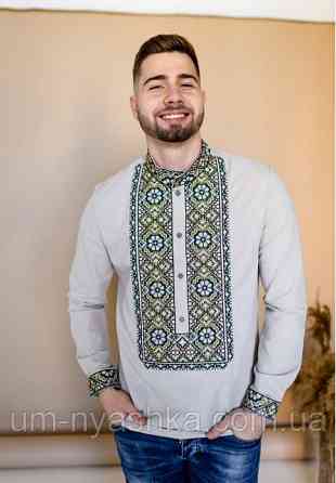 Чоловіча лляна вишиванка Олекса Кривий Ріг