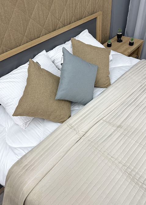 Покрывало велюровое King Size 220х240 см цвет бежевый (85-213) Киев - изображение 7