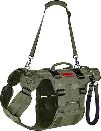 Тактична шлея для великих собак з підтримкою задніх лап Onetigris розмір L (товар з вітрини) Луцьк