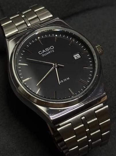 Годинник Casio MTP-VC01 Silver/Black | Мужские часы Киев - изображение 8