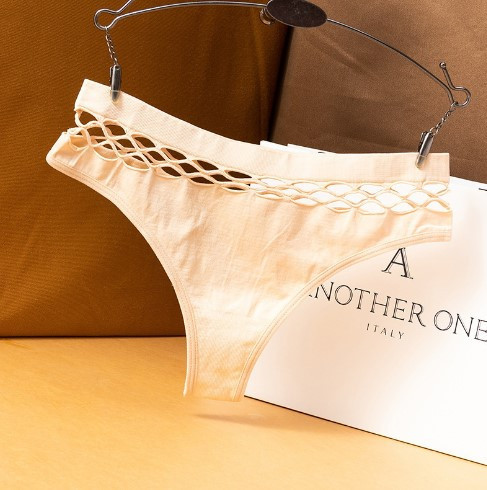 Стринги с высокой талией женские 42-44 бежевый Киев - изображение 4