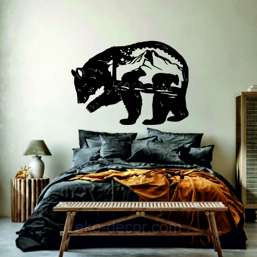 Декоративное настенное Панно «Медведь», Декор на стену Киев - изображение 3