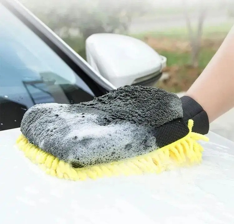 Двостороння мікрофіброва рукавичка для миття авто Київ - фото 6
